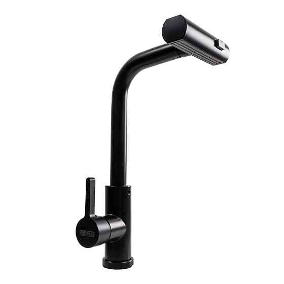 PLATINUM Змішувач кухонний XK09B Platinum PVD чорний Киев