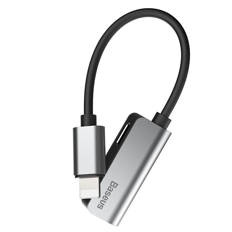 Переходник Baseus iP Male to iP+iP Female L37 (Серебристый) Николаев - изображение 3