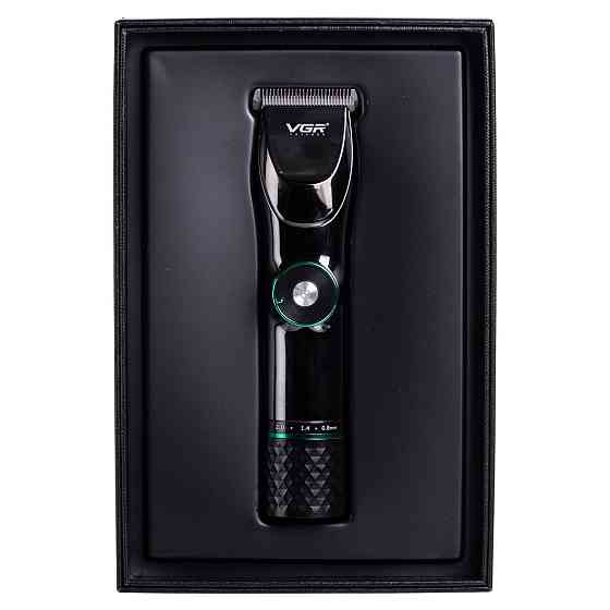 VGR Професійна машинка для стрижки волосся та бороди з LED-дисплеєм та підставкою VGR V-256 Коломия