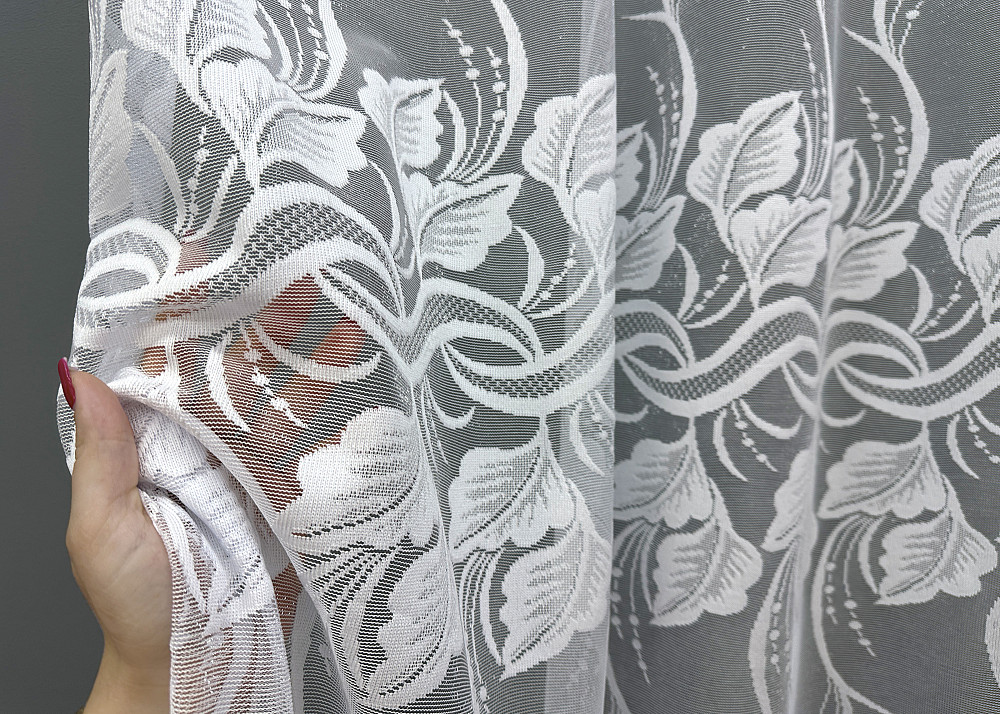 Тюль жакард "Преміум" колір білий 1784т Київ - фото 2