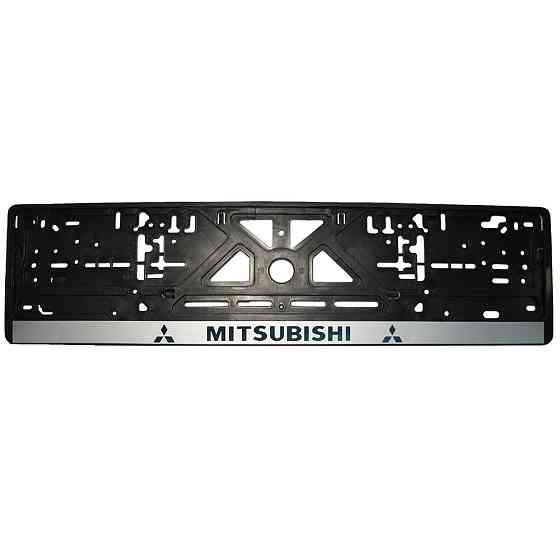 Рамка номерного знаку Mitsubishi пластик чорна 1шт Київ