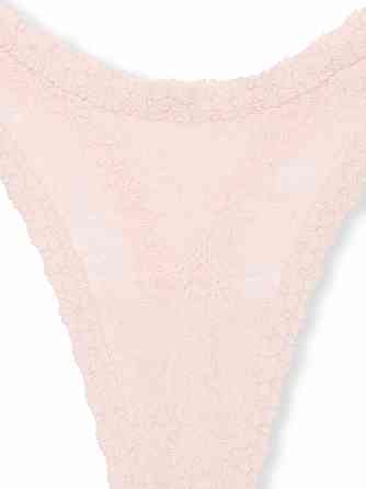 Трусики стрінги мереживні Victoria's Secret Wink Micro Thong Panty XL Рожевий (11259354) Київ
