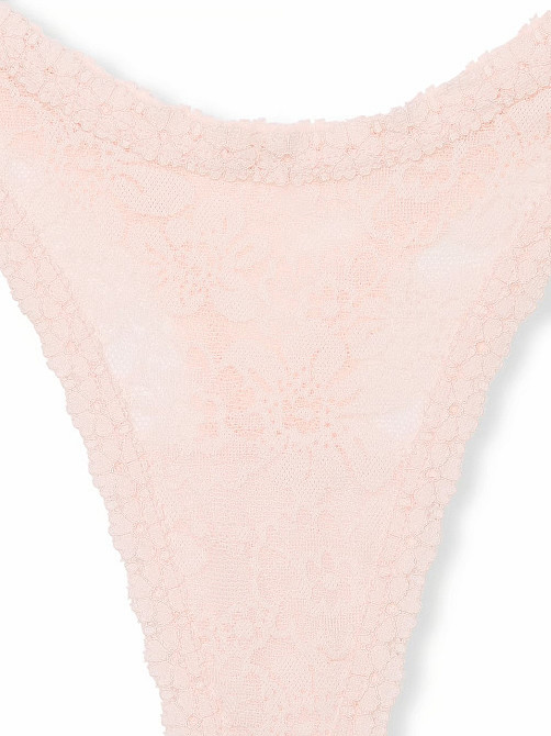 Трусики стринги кружевные Victoria's Secret Wink Micro Thong Panty XL Розовый (11259354) Киев - изображение 2
