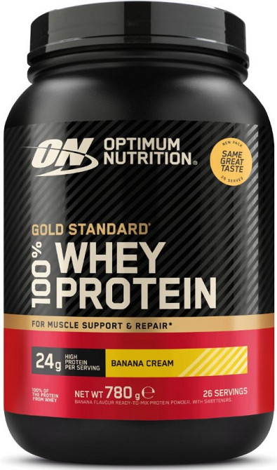 Сироватковий протеїн Optimum Nutrition Gold Standard 100% Whey - 780g банан Київ - фото 1