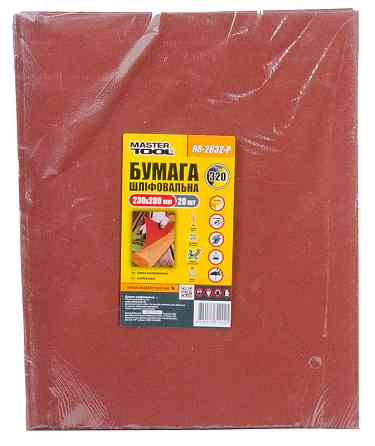 MASTERTOOL Папір шліфувальний водостійкий MASTERTOOL Р320 230×280 мм 20 шт 08-2632-Р Коломия