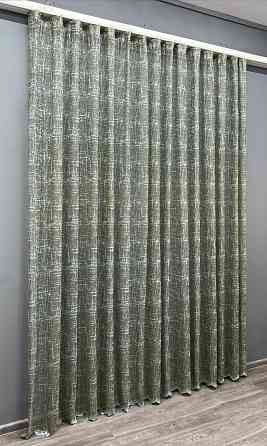 Тюль VR-Textil 1972т Жакард Хакі з блакитним 400х270 см (42-1012) Київ