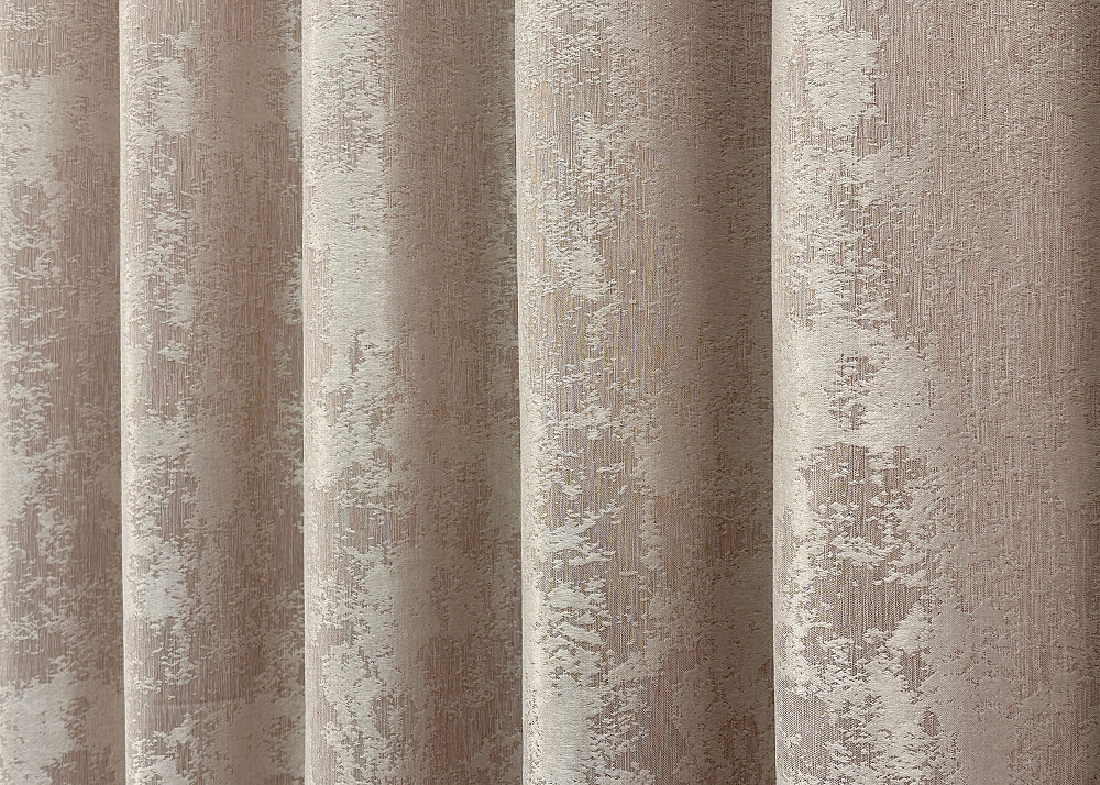 Комплект готових штор VR-Textil Жакард Sultan YL № 1290ш Бежево-пудровий 150х270 см 2 шт (33-0143) Київ - фото 15