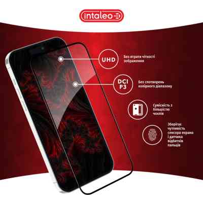 Стекло защитное Intaleo Full Glue Apple iPhone 15 (1283126575242) Винница