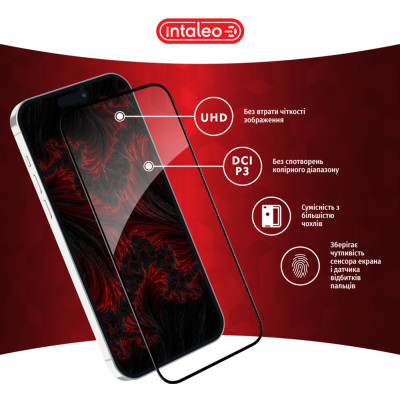 Стекло защитное Intaleo Full Glue Apple iPhone 15 (1283126575242) Винница - изображение 4