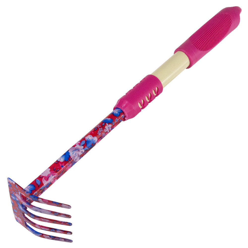 Грабли 5-ти зубые (pink) (TPR) FLORA (5043154) Киев - изображение 3