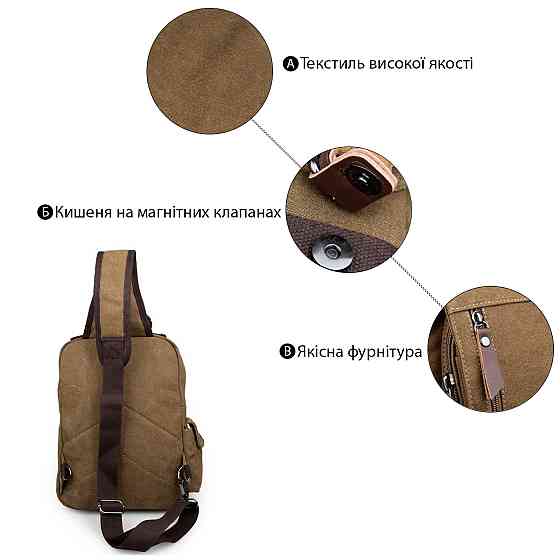 Рюкзак Vintage 14481 Бежевий Київ