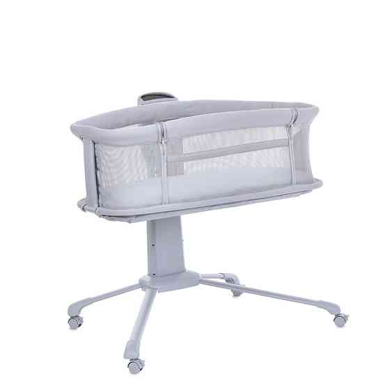 Детская кроватка-люлька 3 в 1 Mastela 3378 приставная, музыка, таймер, москитная сетка, белый Винница