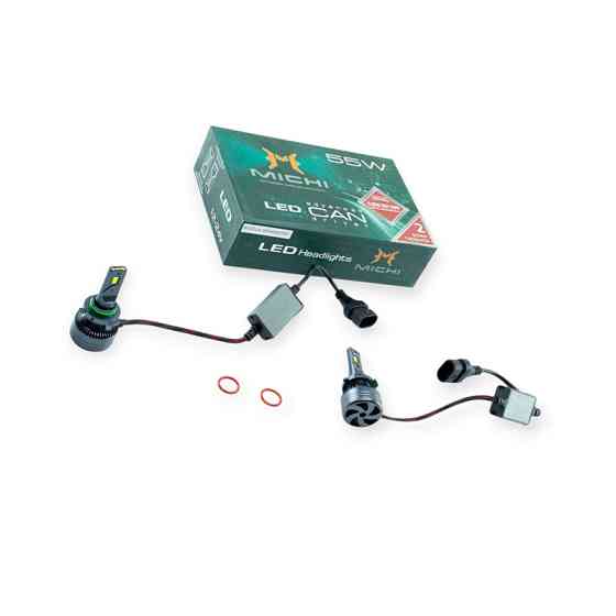 Автолампа HB3, HB4 12V-24V MICHI Can 55W 5500K 5300L з обманкою радіатор з вентилятором LED Мукачево