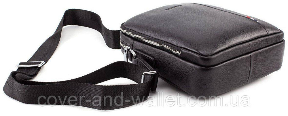 Вертикальная кожаная мужская сумка на два отделения Marco coverna 7705-1A Киев - изображение 6