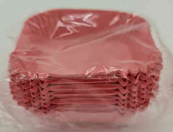 Тартолетка для кексів"Квадратна рожева"(58,5*58,5*21,5) (100шт)/К-58,5/ (1 уп.) Харків