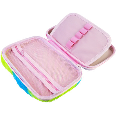 Пенал Cool For School 1 отделение с плюшем и аппликацией Радуга (CF6549-mixed) Винница - изображение 2