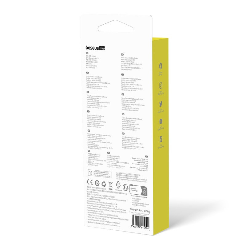 Навушники Baseus Encok HZ11 Білий Місяць Київ - фото 6