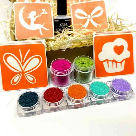 Набір для біо-тату "Popular mix #1 - гліттер" popular-mix-1-glitter Вінниця