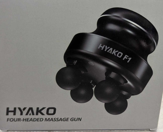 Массажер HYAKO F1 для глубокого массажа насадки, аккумуляторный 2900mAh. Харьков - изображение 2