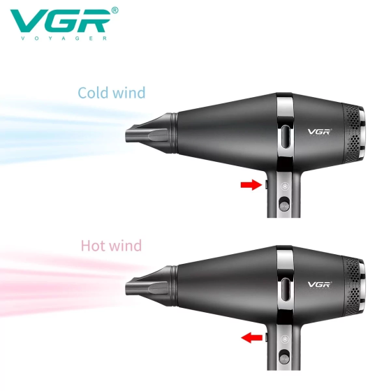Професійний фен VGR V-451 2200W з 3 насадками Вінниця
