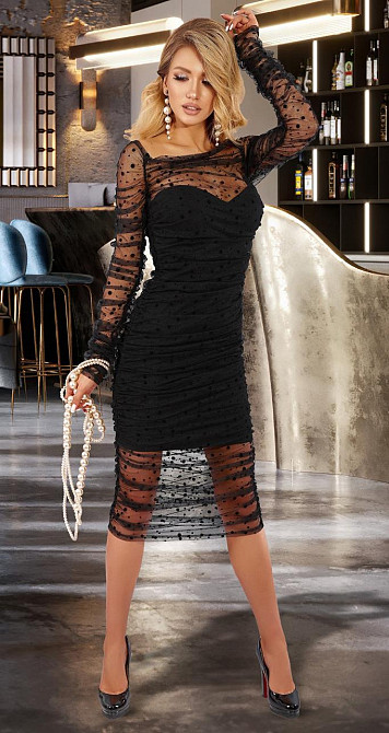 Облегающее черное платье Киев - изображение 4
