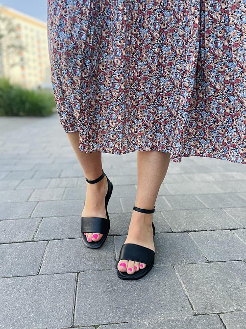 Tamei Босоніжки жіночі Tamei 0571-12 чорні (літо, шкіра натуральна) (5258) Коломия - фото 8