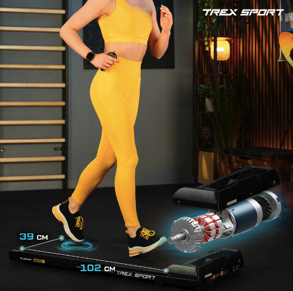 Беговая дорожка домашний тренажер для кардио и фитнеса компактная Trex Sport TX-300WP AERO Киев - изображение 6