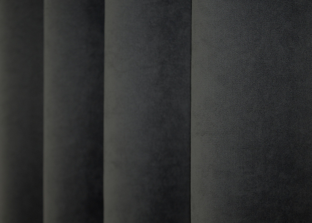 Комплект готовых штор VR-Textil Микровелюр Petek № 1495ш Тёмно-серый 100х290 см 2 шт (31-711) Киев - изображение 7