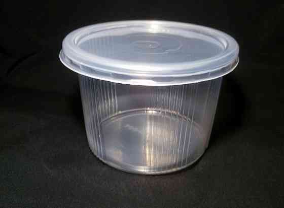 Банка с крышкой 0,5л Одноразовая пластиковая упаковка Флексопринт Павлоград