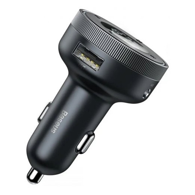 FM трансмітер модулятор Baseus Enjoy Car Wireless MP3 Charger CCLH-01 (Чорний) Миколаїв - фото 2