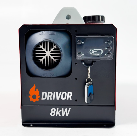 Автономний дизельний обігрівач (Webasto) Drivor 8 кВт (12В/24В/220В) з LCD-дисплеєм та пультом ДК Київ