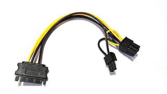 Кабель живлення для відеокарти  6/8-pin to SATA M, 0.2м Винница