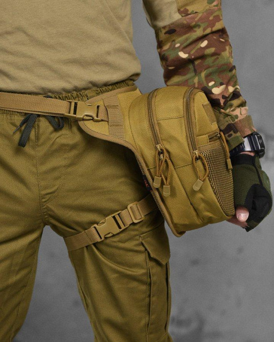 Тактична Сумка поясна на ногу vergin кайот ВТ1027 Одеса - фото 1