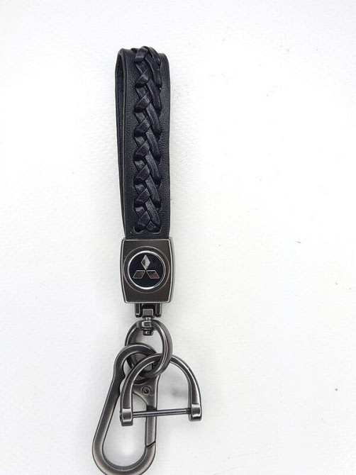 Брелок до ключів плетений з карабіном Mitsubishi Вінниця - фото 1