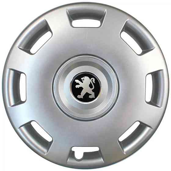 Автомобильные модельные колпаки R15 Peugeot 302 4шт, SJS, серебряные Киев