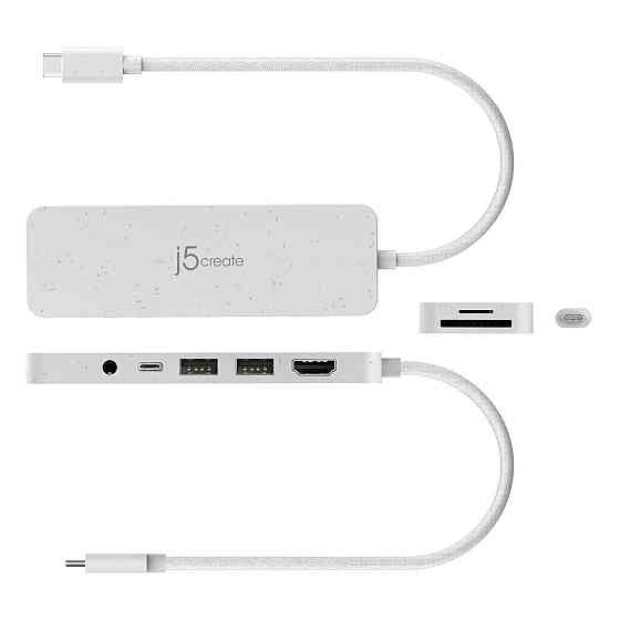 USB-хаб J5create USB-C 6-в-1 White (JCD373EW-N) ( 15448 ) Харків