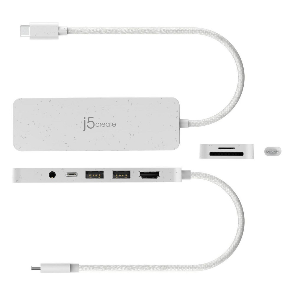 USB-хаб J5create USB-C 6-в-1 White (JCD373EW-N) ( 15448 ) Харків - фото 6