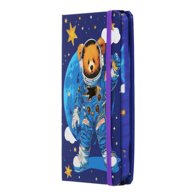 Книга записная ZiBi Bear A6 в клеточку твердая обложка на резинке 80 листов, синяя (ZB.116103) Винница - изображение 2