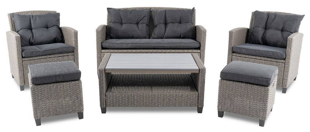 Набір садових меблів Di Volio Firenze сірий/графітовий Киев - изображение 4