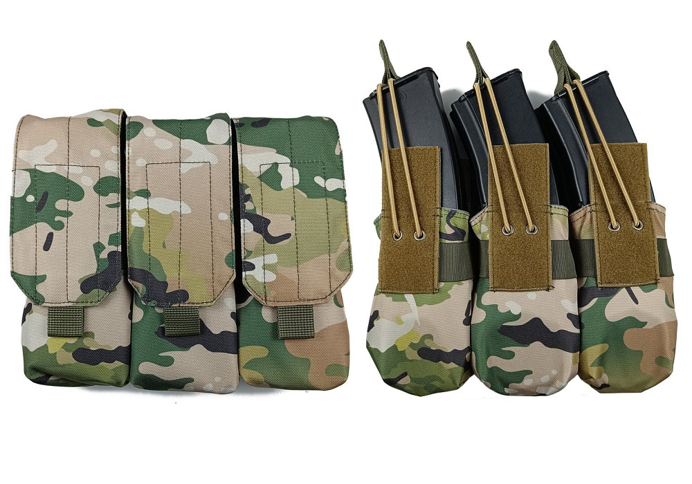 Підсумок під 6 магазінів АК/РПК потрійний мультикам (MOLLE, підсумок на розгрузку, жилет, РПС) Коломия - фото 3