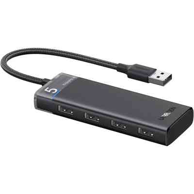 Концентратор Ugreen USB 3.0 to 4xUSB 3.2 Gen1 CM653 black (15548) Винница