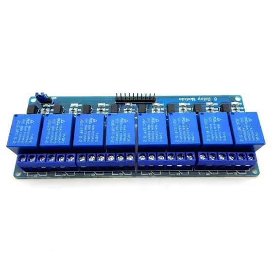 8-канальний релейний модуль 5В для Arduino та DIY проектів Київ