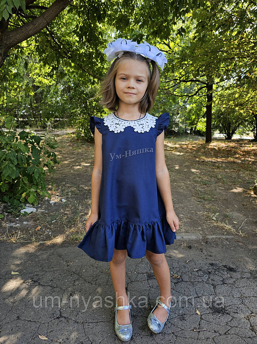 Школьный сарафан трапеция с воротничком 116-146 Кривой Рог - изображение 3