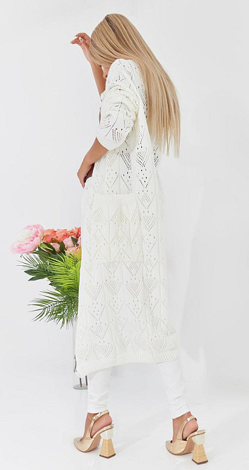 Ажурний кардиган із кишенями (48-52) Київ - фото 6