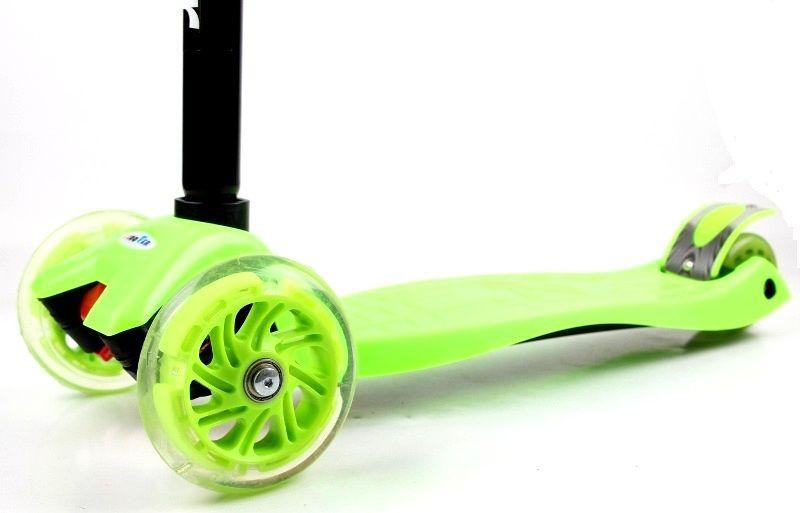 Самокат MAXI. Green - Яркий салатовый, все колеса светятся Одесса - изображение 2
