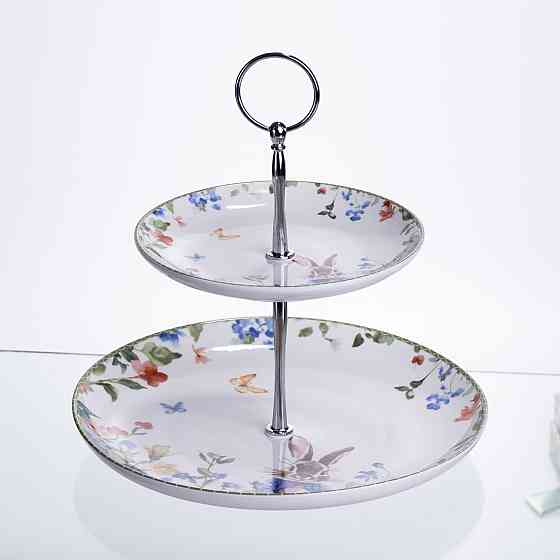 Етажерка Garden Rabbits порцелянова для фруктів та десертів 23*24 см HP-7323-6 Коломия