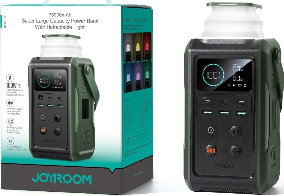 Повербанк Powerbank LiFePO4 JOYROOM PD100W 75000mAh 205Wh. Київ - фото 1