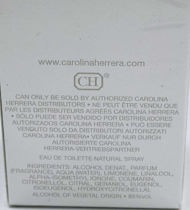 Парфюмерия: Carolina Herrera For Men edt 100мл.Оригинал! Киев - изображение 2