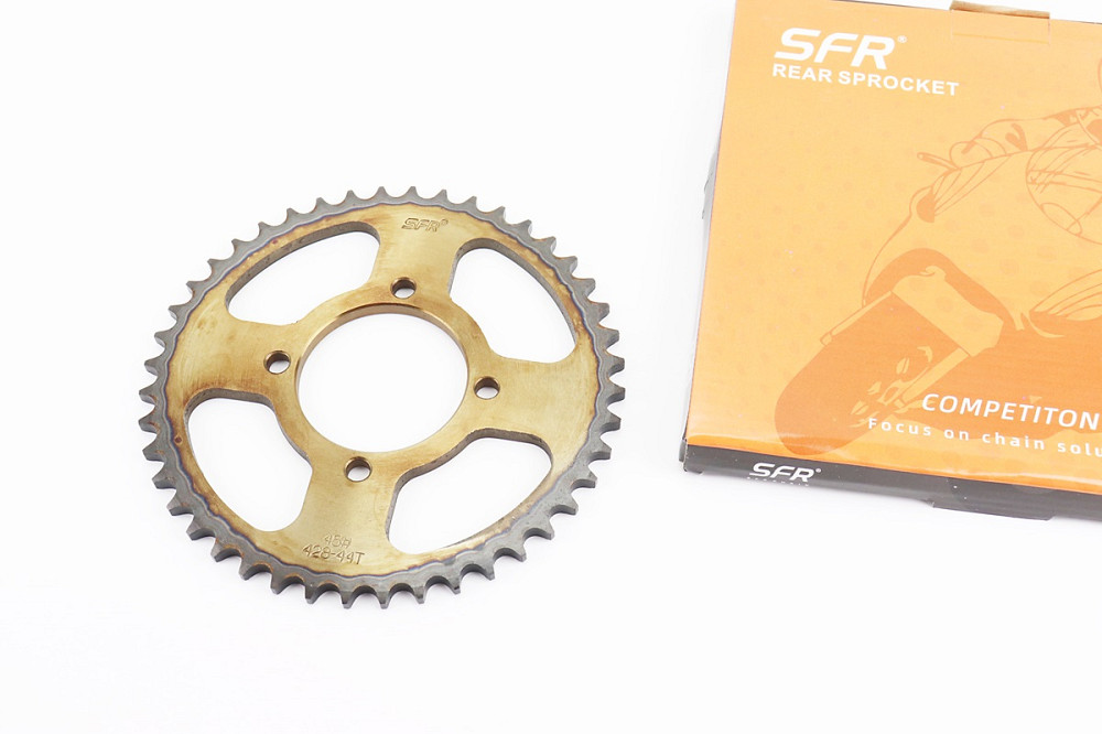 Зірка задня RS125 - 428-44T - d=64; 4отв.*80mm "гартована" Loncin JL200-10/Yamaha YBR125 Київ - фото 1