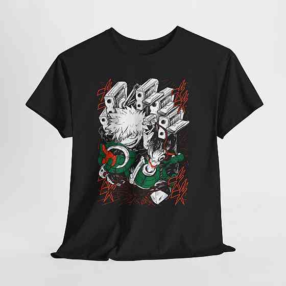 Футболка аниме Моя геройская академия оверсайз (S/M/L) Черний AnimeJ0692 Днепр